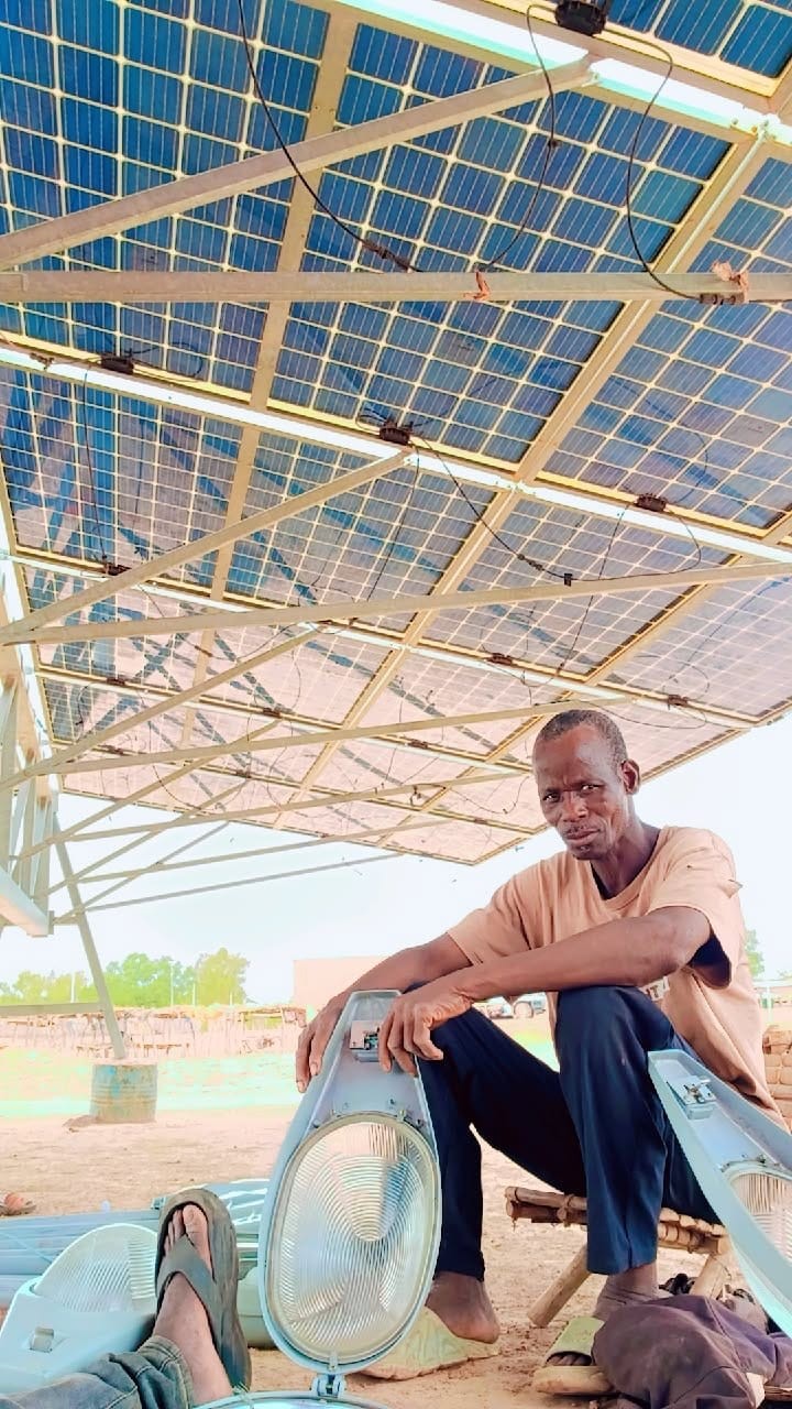 Solar mini-grid in rural Mali